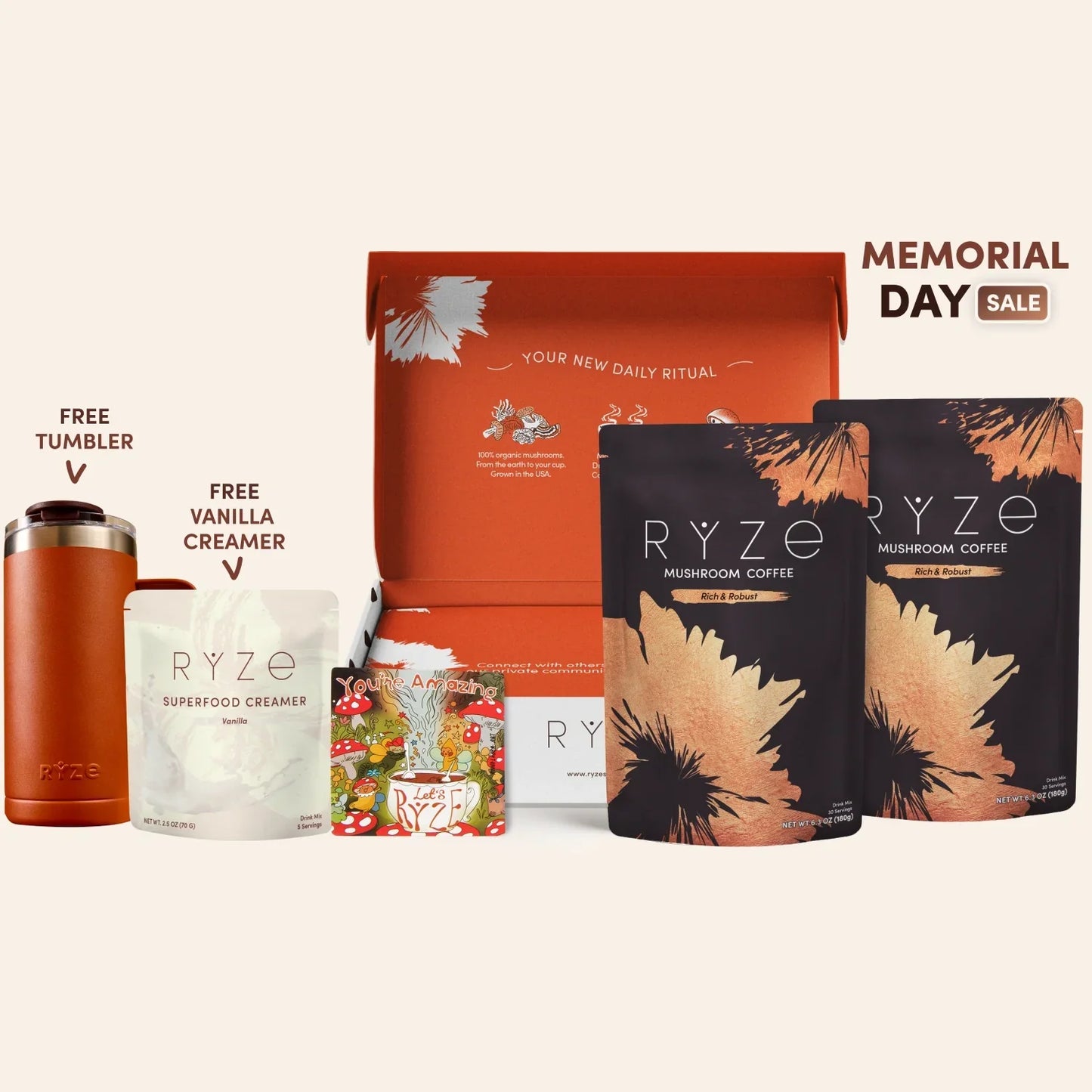 Mushroom Coffee Dark Roast Starter Kit 60 Serving
